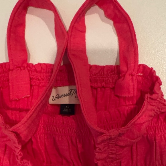 Universal Thread Bright Pink Ruffled Tank Top - Picture 2 of 3